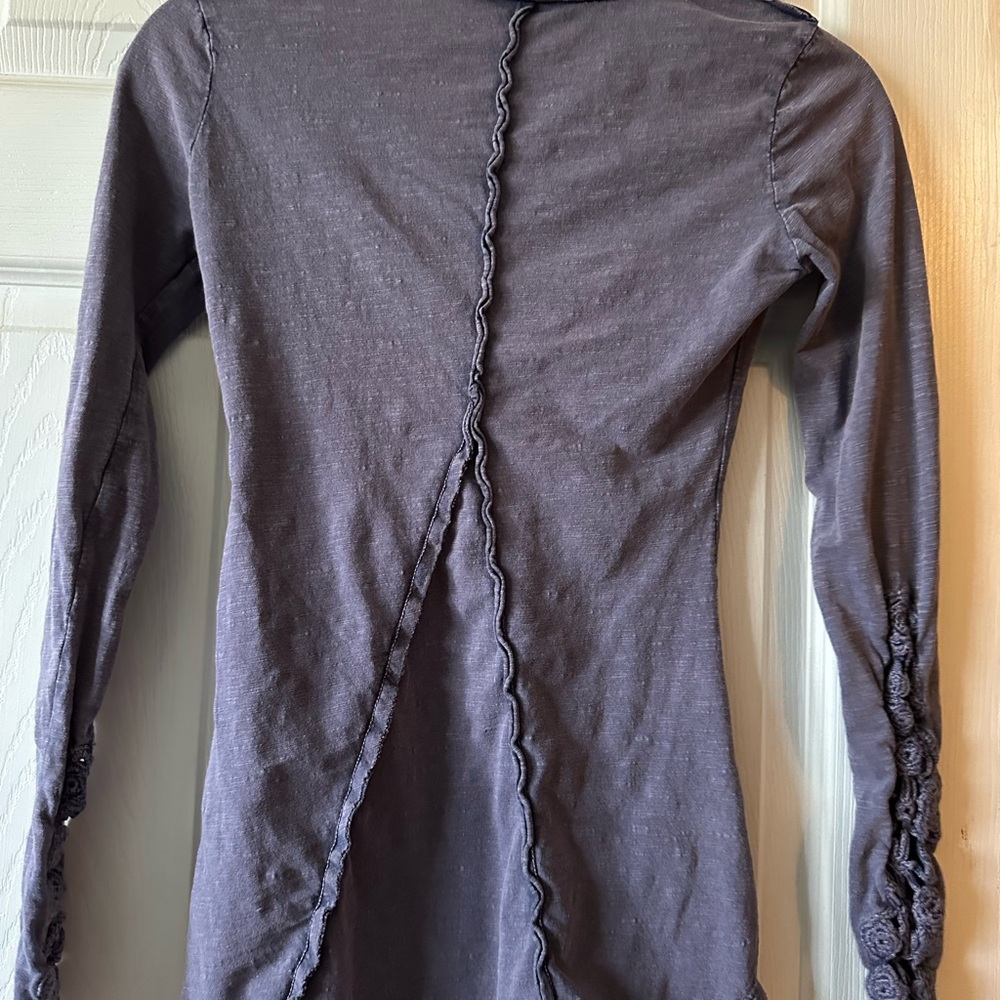 Free People Long Sleeve Top Washed Purple - Picture 5 of 11
